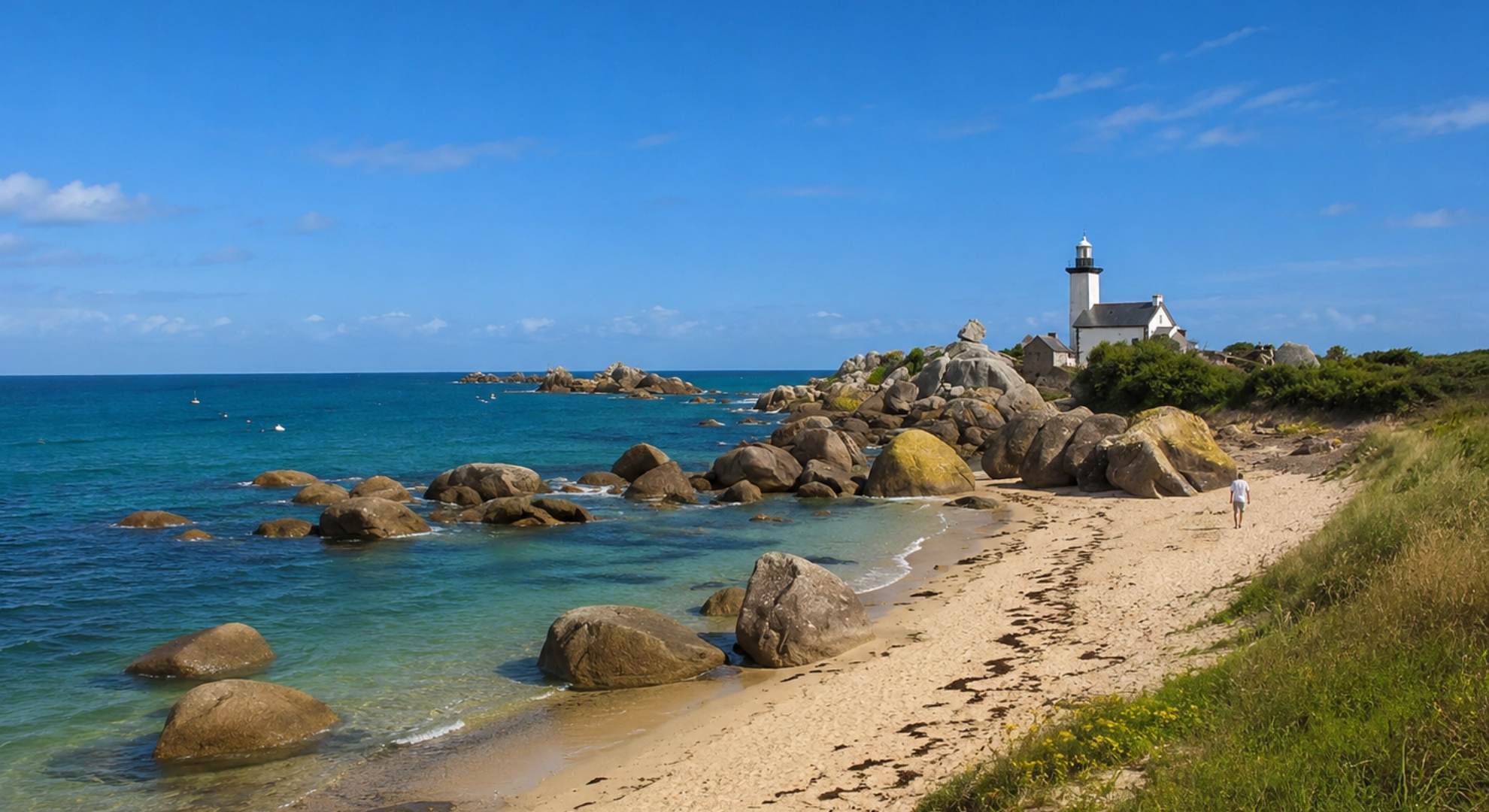 plage sables blancs concarneau